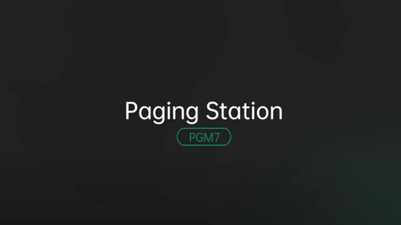 PGM7 Paging Station